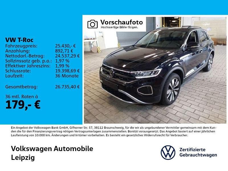 Schwarz Gebraucht 2025 VW T-Roc Goal SUV | 25.430 € (Fairer Preis) - Bild 1/3