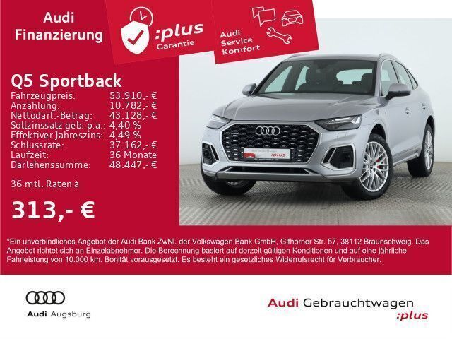 Florettsilber metallic Gebraucht 2024 Audi Q5 Sportback S-Line SUV | 53.910 € (Fairer Preis) - Bild 1/4