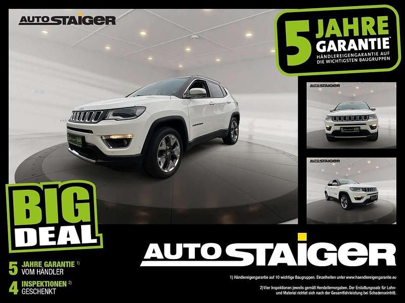 White clear coat Gebraucht 2018 Jeep Compass Limited SUV | 15.990 € (Fairer Preis) - Bild 1/4