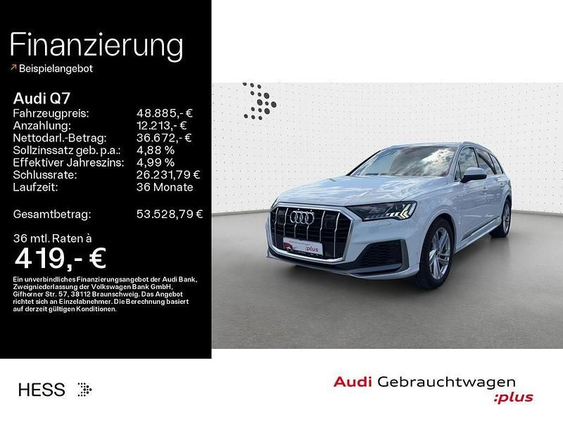 Gebraucht Audi Q7 S-Line 381 PS (280 kW) 2021 Gletscherweiß metallic SUV