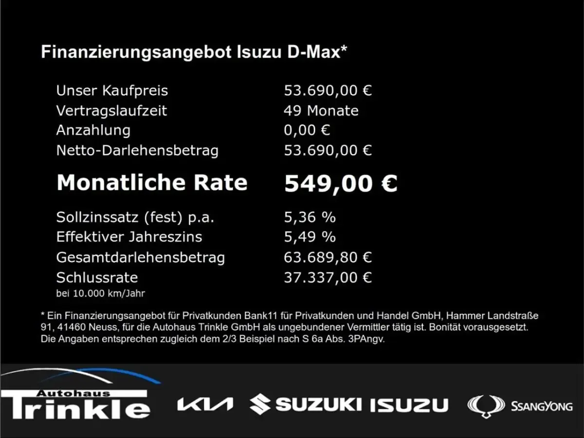 Neu Isuzu D-Max 163 PS (119 kW) 2026 Inishmore green Pickup