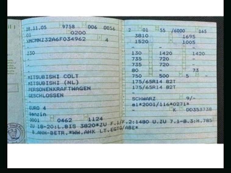 Gebraucht Mitsubishi Colt 75 PS (55 kW) 2005 Schwarz Kleinwagen