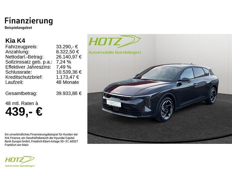 Neu Kia K4 Spirit 150 PS (110 kW) 2025 Grau Limousine