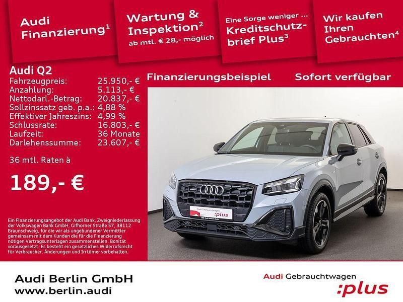 Pfeilgrau perleffekt Gebraucht 2021 Audi Q2 Ambiente SUV | 25.950 € (Superpreis) - Bild 1/3