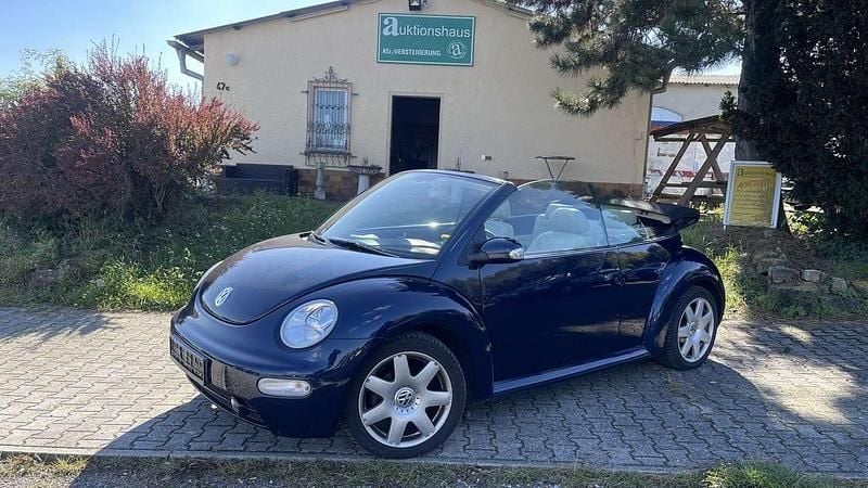 Galactic royal navy blue Gebraucht 2003 VW Beetle Highline Cabrio | 3.990 € (Fairer Preis) - Bild 1/4