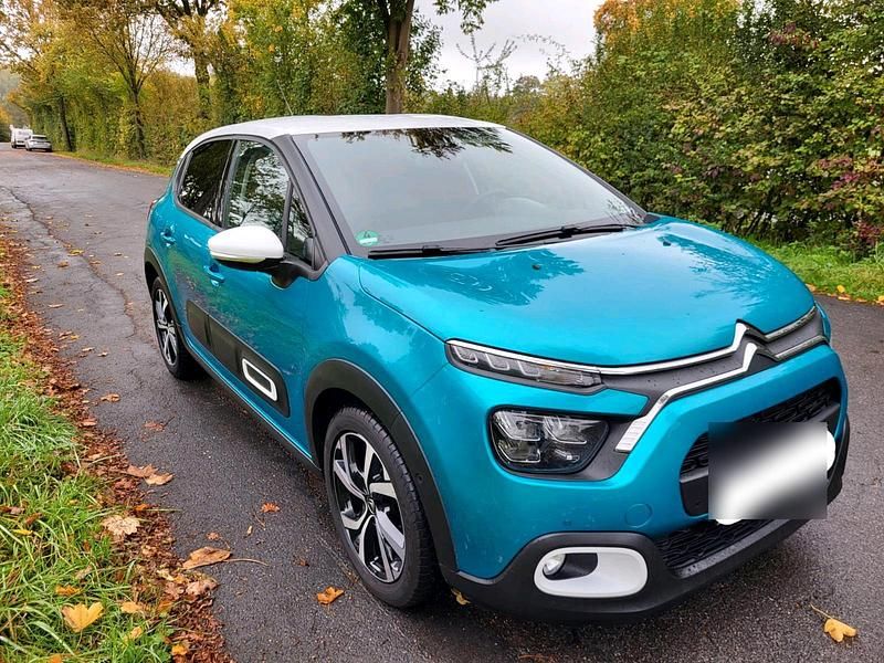 Blau Gebraucht 2021 Citroën C3 PureTech Kleinwagen | 13.990 € (Fairer Preis) - Bild 1/4