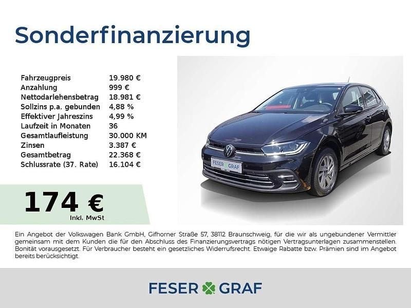 Deep black perleffekt Gebraucht 2024 VW Polo Style Limousine | 19.980 € (Superpreis) - Bild 1/1