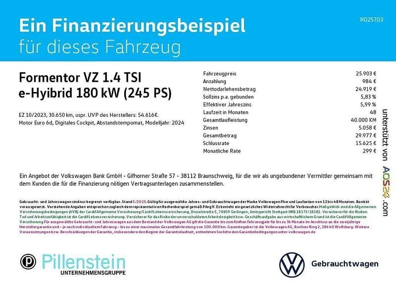 Gebraucht Cupra Formentor VZ 245 PS (180 kW) 2023 Blau SUV