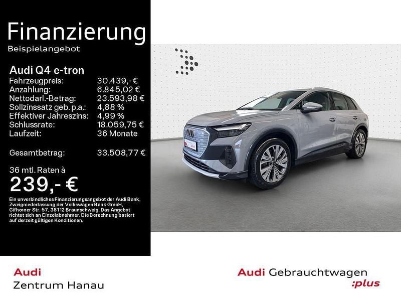 Kieselgrau Gebraucht 2022 Audi Q4 e-tron Advanced Plus SUV | 30.439 € (Guter Preis) - Bild 1/4