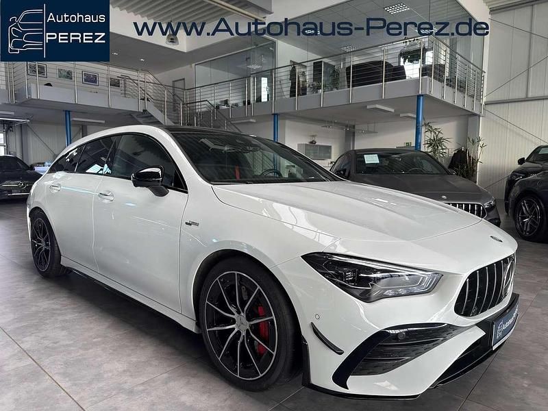 Gebraucht Mercedes CLA35 AMG Premium Plus 306 PS (225 kW) 2023 Digitalweiß metallic Kombi