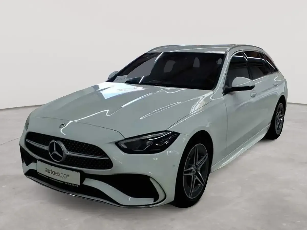Gebraucht Mercedes C220 AMG line 200 PS (147 kW) 2023 Polarweiß Kombi