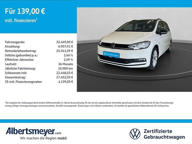 Weiß Gebraucht 2024 VW Touran Highline Van / Kleinbus | 32.449 € (Fairer Preis) - Bild 1/4