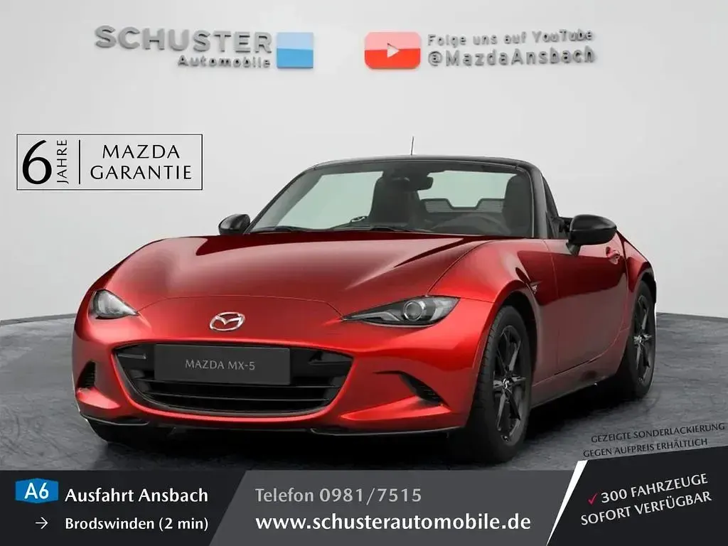 Gebraucht Mazda MX5 Prime-Line 132 PS (97 kW) 2024 Rot Cabrio