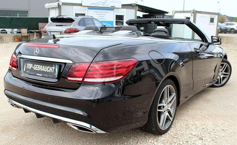 Gebraucht Mercedes E250 AMG 211 PS (155 kW) 2016 Obsidianschwarz  metalliclack Cabrio