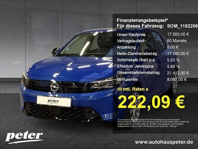Voltaik blau () Gebraucht 2025 Opel Corsa Edition Kleinwagen | 17.580 € (Guter Preis) - Bild 1/2