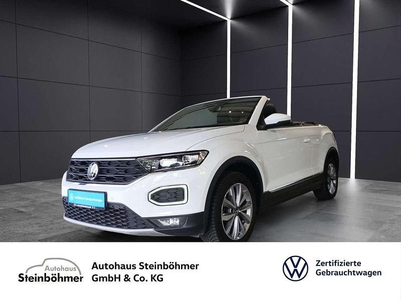 Pure white Gebraucht 2021 VW T-Roc Cabriolet Style Cabrio | 20.775 € (Fairer Preis) - Bild 1/4