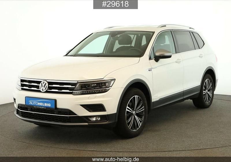 Pure white Gebraucht 2021 VW Tiguan Allspace Highline SUV | 26.990 € (Superpreis) - Bild 1/4