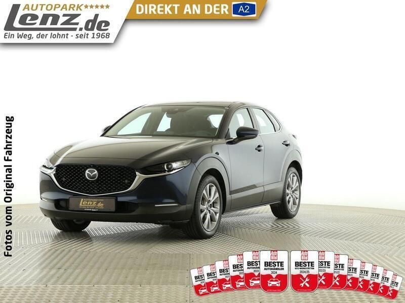 Deep crystal blue Gebraucht 2020 Mazda CX-30 Selection SUV | 22.750 € (Guter Preis) - Bild 1/3