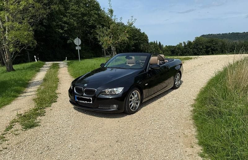 Schwarz Gebraucht 2008 BMW 335 Cabriolet Cabrio | 17.999 € (Fairer Preis) - Bild 1/4