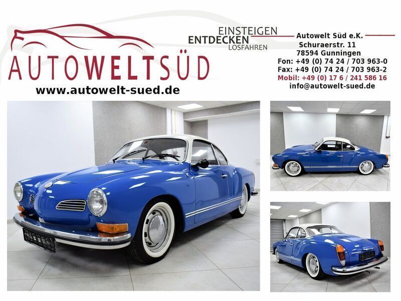 Blau Gebraucht 1973 VW Karmann Ghia Karmann Coupé | 16.990 € - Bild 1/4