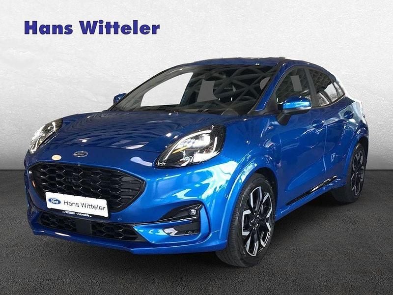 Blau Gebraucht 2022 Ford Puma Gen-E ST-Line X SUV | 19.490 € - Bild 1/4
