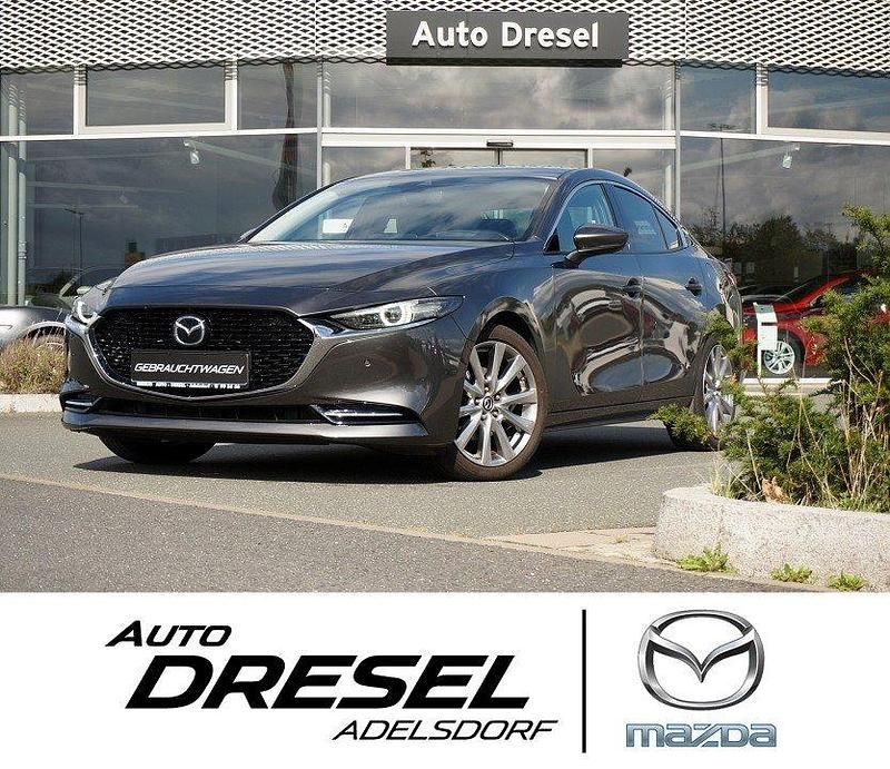 Machine grey Gebraucht 2019 Mazda 3 Selection Limousine | 17.990 € (Fairer Preis) - Bild 1/4