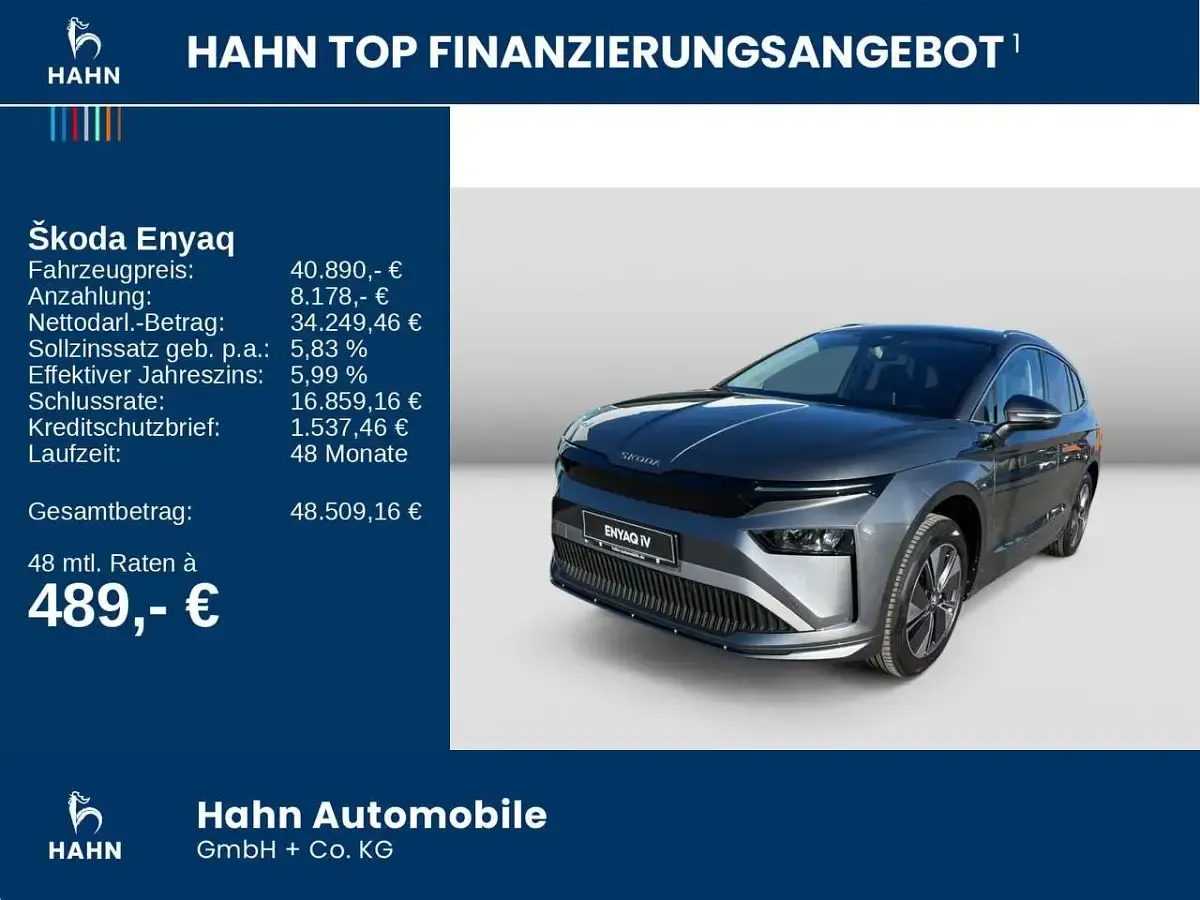 Gebraucht Skoda Enyaq iV 150 kW (204 PS) 2026 Grau SUV