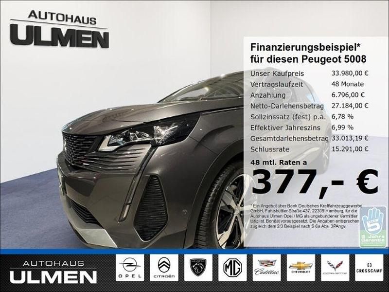 Grau Gebraucht 2023 Peugeot 5008 GTi Van / Kleinbus | 33.980 € (Teuer) - Bild 1/4