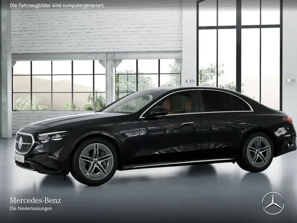 Second-hand Mercedes E200 AMG line 204 CP (150 kW) 2025 Negru Berlinǎ