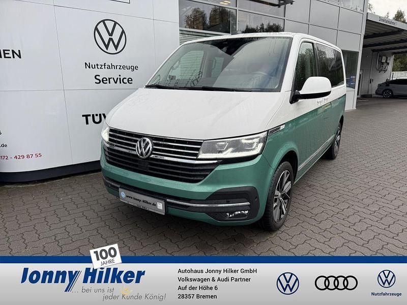 Second-hand VW Multivan Highline 204 CP (150 kW) 2021 Verde Monovolum