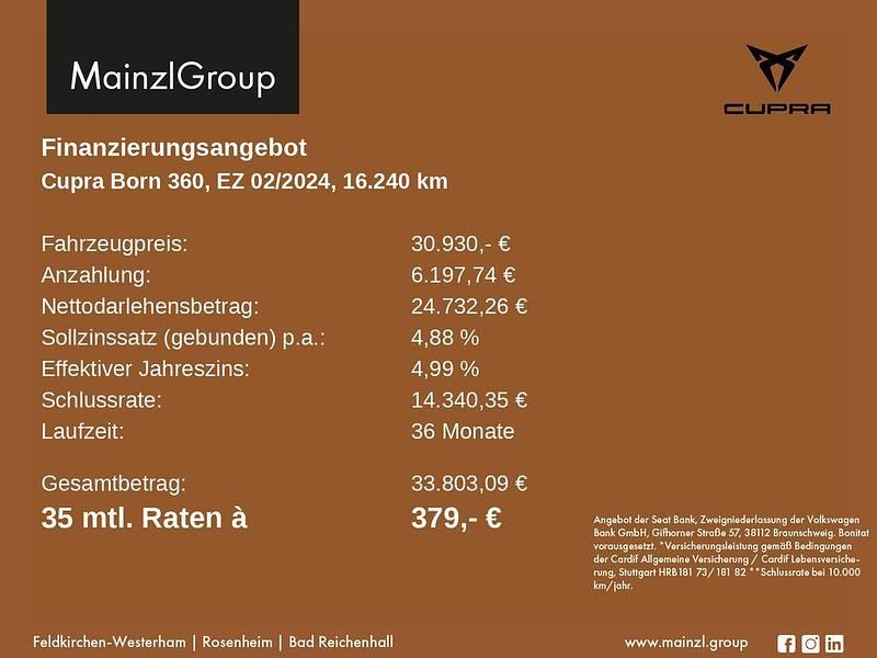 Second-hand Cupra Born 169 kW (231 CP) 2024 Gri Hatchback