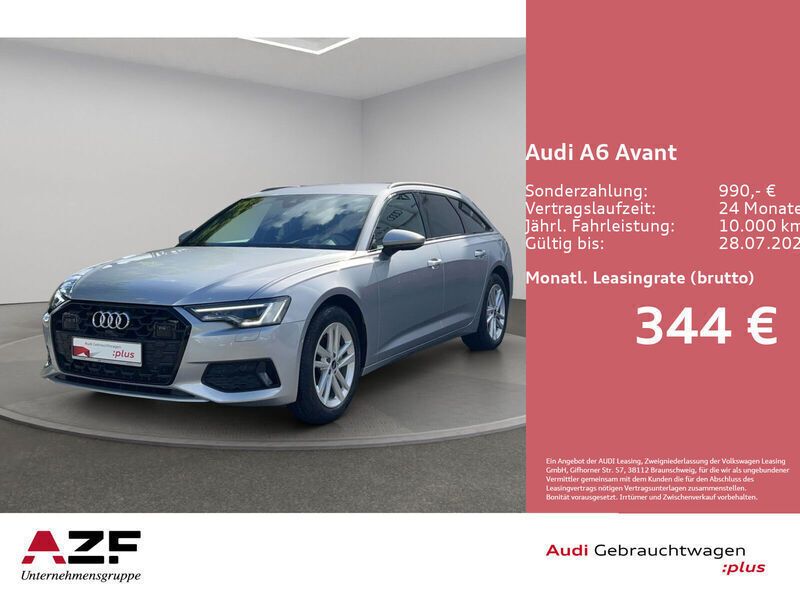 Silber Gebraucht 2024 Audi A6 Advanced Kombi | 46.890 € - Bild 1/4