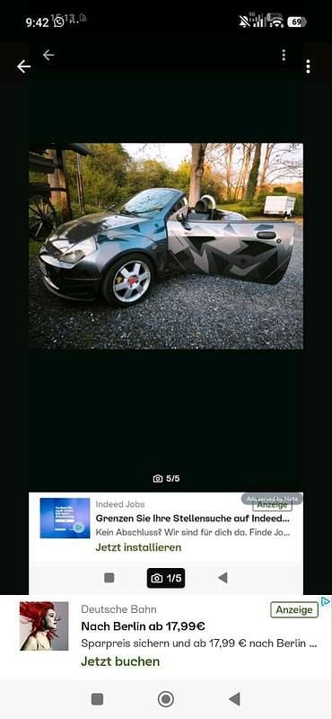 Gebraucht Ford StreetKa 95 PS (69 kW) 2004 Grau Cabrio