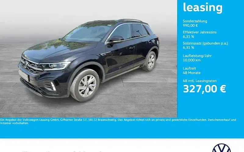 Gebraucht VW T-Roc R-line 190 PS (139 kW) 2022 Schwarz SUV