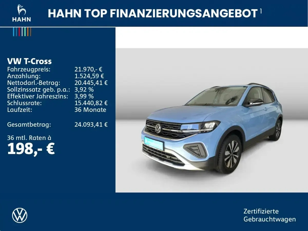 Usata VW T-Cross Goal 116 CV (85 kW) 2025 Blu SUV