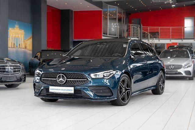 Denimblau Gebraucht 2021 Mercedes CLA250 Shooting Brake AMG line Kombi | 32.980 € (Fairer Preis) - Bild 1/4
