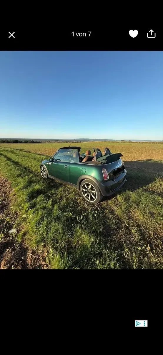 Occasion Mini Cooper Cabriolet 116 ch (85 kW) 2008 Vert Cabriolet