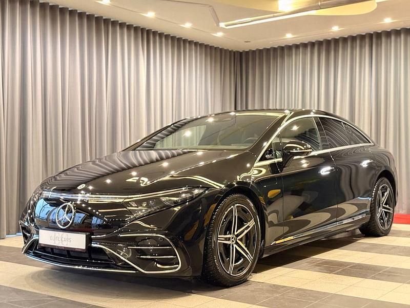 Schwarz Gebraucht 2023 Mercedes EQS450+ AMG line Limousine | 58.990 € - Bild 1/4