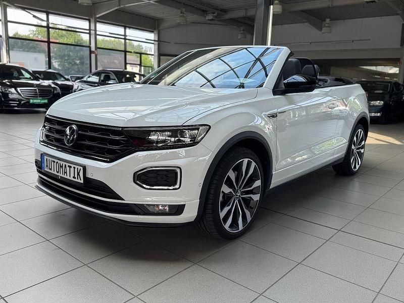 Weiß Gebraucht 2021 VW T-Roc Cabriolet R-line Cabrio | 27.450 € (Fairer Preis) - Bild 1/4