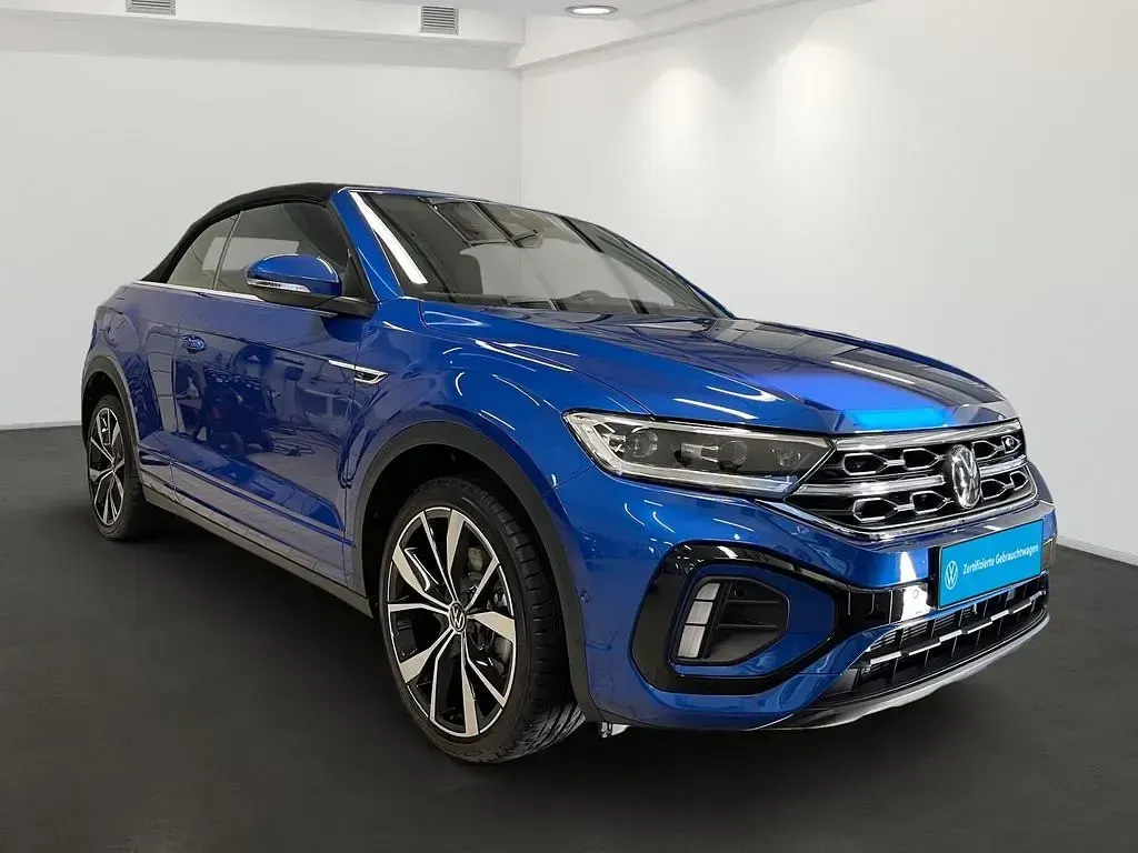 Gebraucht VW T-Roc Cabriolet R-line 150 PS (110 kW) 2023 Blau Cabrio