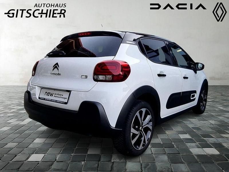 Gebraucht Citroën C3 PureTech 110 PS (80 kW) 2023 Weiß, dach schwarz (weiß) Kleinwagen