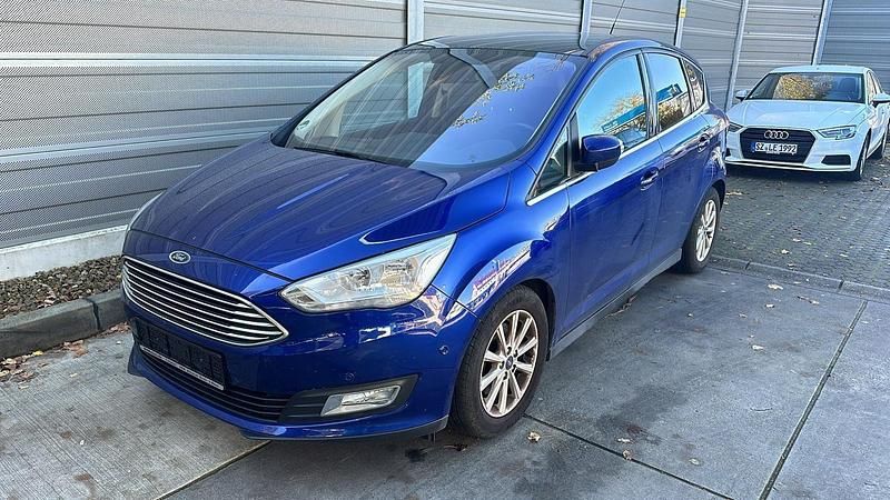 Blau Gebraucht 2017 Ford C-MAX Titanium Van / Kleinbus | 7.900 € - Bild 1/4