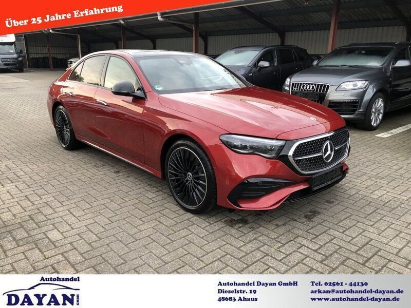 Rot Gebraucht 2025 Mercedes E200 AMG Line Premium Plus Limousine | 75.900 € (Superpreis) - Bild 1/4