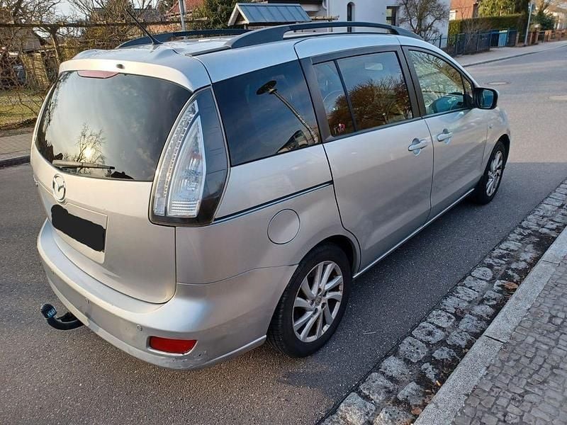 Gebraucht Mazda 5 Active Plus 143 PS (105 kW) 2010 Silber Van / Kleinbus