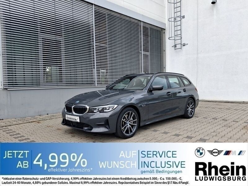 Dravitgrau metallic Gebraucht 2022 BMW 330e Sport Line Kombi | 29.980 € (Superpreis) - Bild 1/4