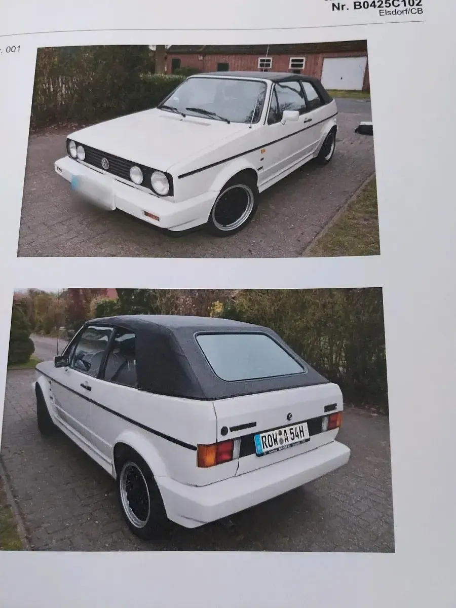 Gebraucht VW Golf Cabriolet Classicline 98 PS (72 kW) 1993 Weiß Cabrio