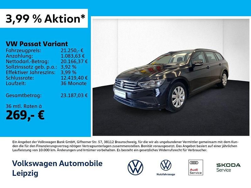Schwarz Gebraucht 2022 VW Passat Conceptline Kombi | 21.250 € (Superpreis) - Bild 1/3