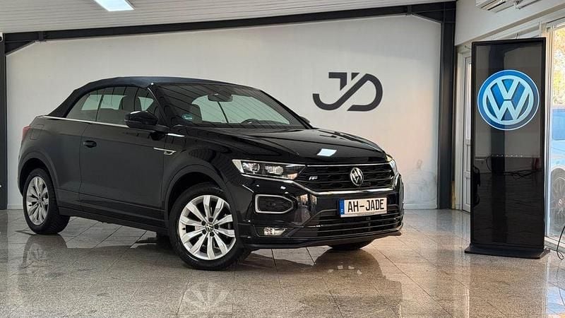 Deep black Gebraucht 2022 VW T-Roc Cabriolet R-line Cabrio | 26.950 € (Guter Preis) - Bild 1/4