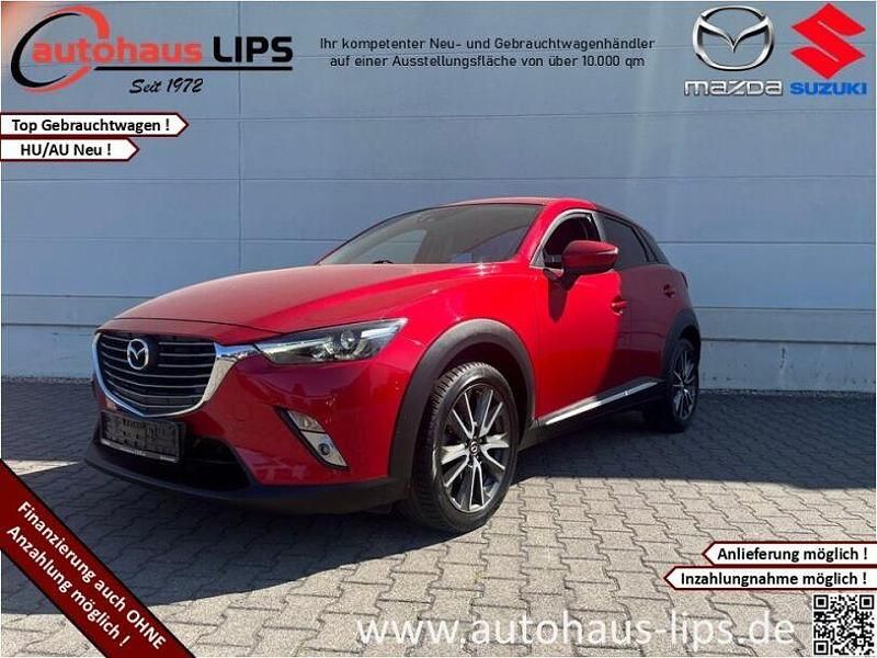 Rubinrot metallic Gebraucht 2016 Mazda CX-3 Sports-Line SUV | 14.690 € (Etwas zu teuer) - Bild 1/4