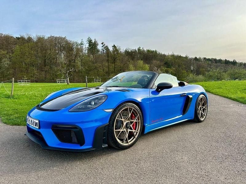 Blau Gebraucht 2024 Porsche Boxster Spyder Cabrio | 174.900 € - Bild 1/4